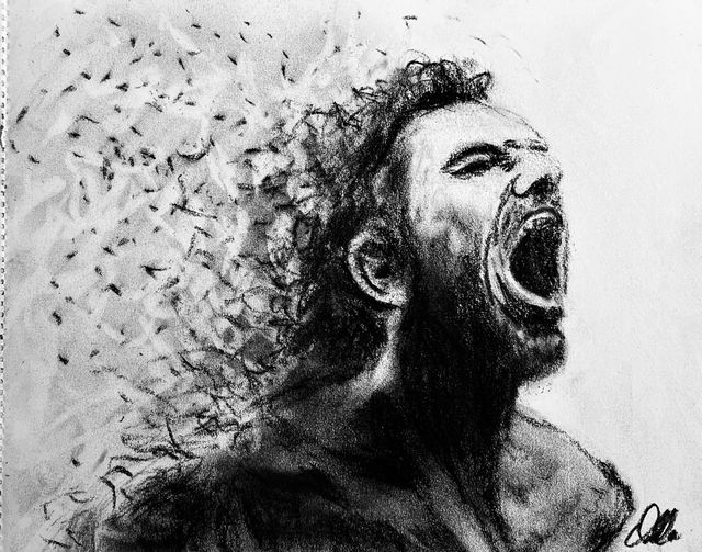 Breaking Point, Charcoal by Dallas Ebersviller