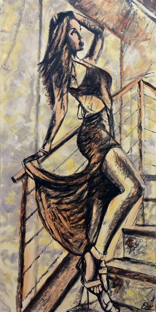 Jessica, Oil on Canvas by Dallas Ebersviller