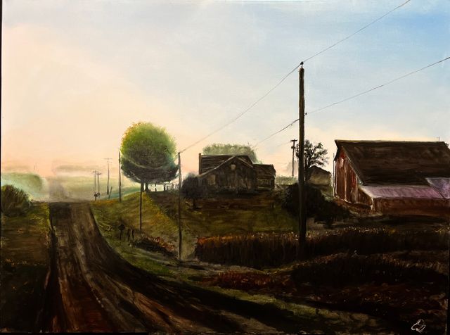 Long Way Home, Oil on Canvas by Dallas Ebersviller
