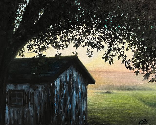 Maple Sky, Oil on Canvas by Dallas Ebersviller