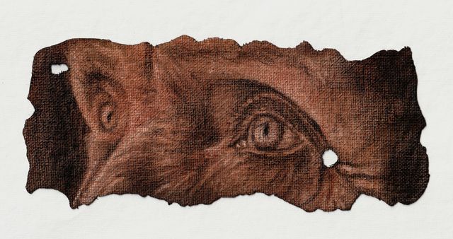 Through the Veil, Charcoal on Prepared Canvas by Dallas Ebersviller