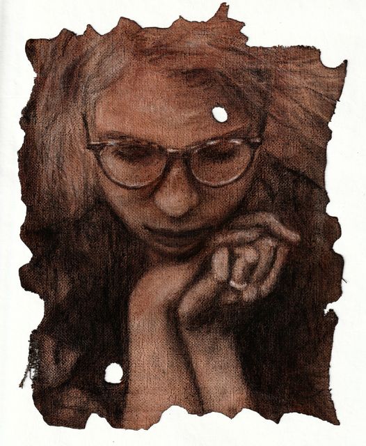 Wish Upon a Star, Charcoal on Prepared Canvas by Dallas Ebersviller